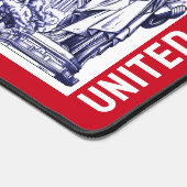 USA Flag Monument Illustration Souvenir Schreibtischunterlage (Ecke)
