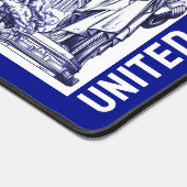 USA Flag Monument Illustration Souvenir Schreibtischunterlage (Ecke)