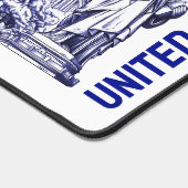 USA Flag Monument Illustration Souvenir Schreibtischunterlage (Ecke)