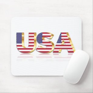 USA Flag Mouse Pad USA Mousepad