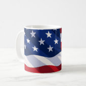 USA Flag Mug Kaffeetasse (Vorderseite Links)