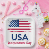 USA Flag Napkins Pappteller (Party)