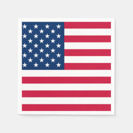 USA Flag Napkins - Patriotic Serviette