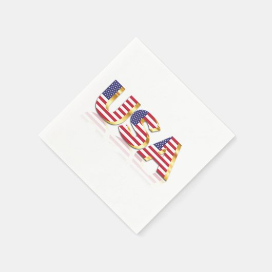 USA Flag Napkins Serviette (Ecke)