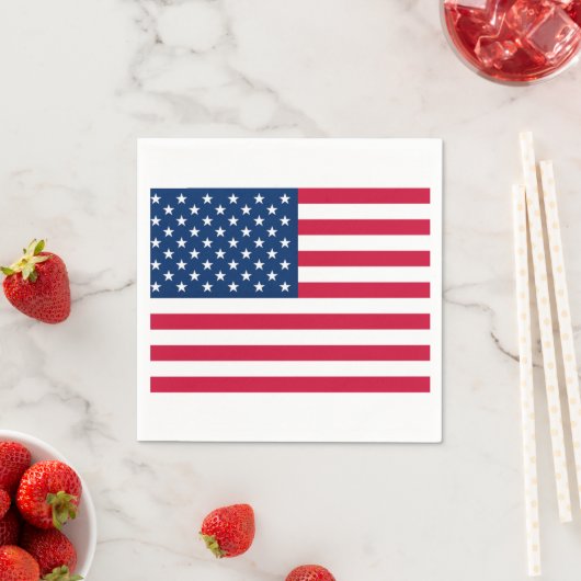 USA Flag Napkins Serviette (Beispiel)