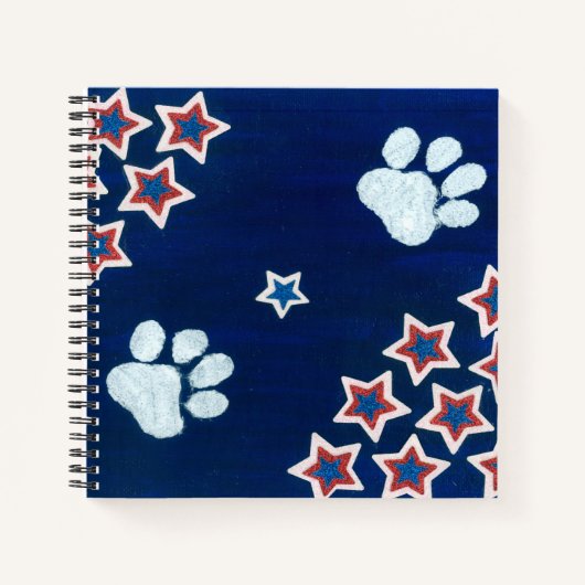 USA Flag Notebook Notizblock (Vorderseite)
