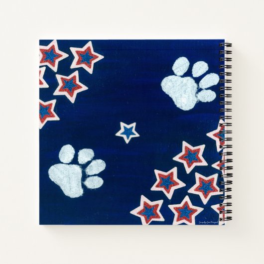 USA Flag Notebook Notizblock (Rückseite)