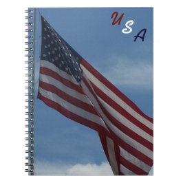 USA Flag Notebook Notizblock