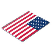 USA Flag Notebook - Patriotic Notizblock (Linke Seite)