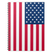 USA Flag Notebook - Patriotic Notizblock (Vorderseite)