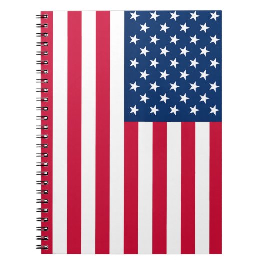 USA Flag Notebook - Patriotic Notizblock (Vorderseite)