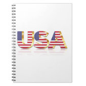 USA Flag Notebook-USA Notizblock (Vorderseite)
