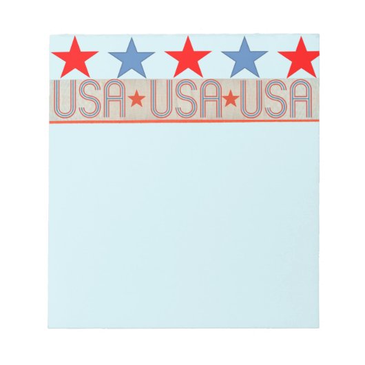 USA Flag Notepad Notizblock (Vorderseite)