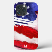 *~* USA Flag Old Glory Patriot Monogram Case-Mate iPhone Hülle (Rückseite)