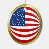 USA Flag Ornament (Links)
