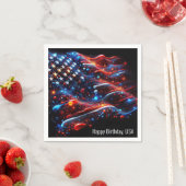 USA Flag Paint Spritzer 4. Juli Serviette (Beispiel)