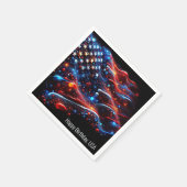 USA Flag Paint Spritzer 4. Juli Serviette (Ecke)