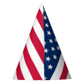USA Flag Paper Party Hat Patriotic Partyhütchen (Rückseite)