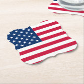 USA Flag Paper Untersetzer USA (angewinkelt)