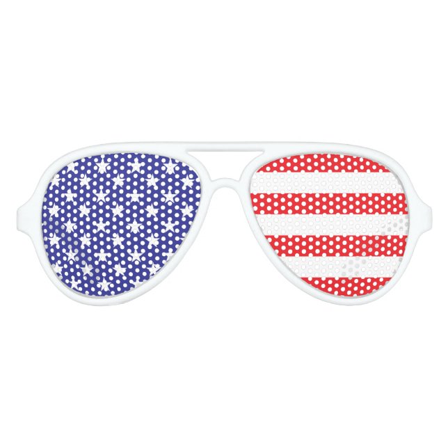 USA Flag Party Glasses Sonnenbrille (Vorderseite)