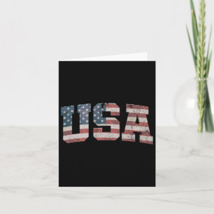 USA Flag Patriotic 4. Juli Amerika Frauen Gi Karte