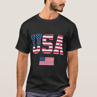 USA Flag Patriotic 4. Juli Amerika T-Shirt