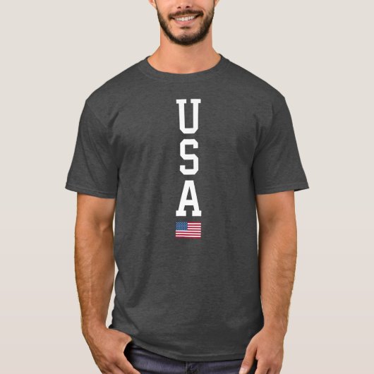 USA Flag Patriotic 4. Juli Amerika T-Shirt (Vorderseite)