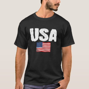 USA Flag Patriotic 4. Juli Amerika Tag der Inde T-Shirt
