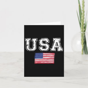 USA Flag Patriotic 4. Juli Amerika Tag des Indes Karte