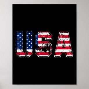 USA Flag Patriotic 4. Juli Amerika Tag des Indes Poster