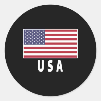 USA Flag Patriotic 4. Juli Amerika Tag des Indes Runder Aufkleber