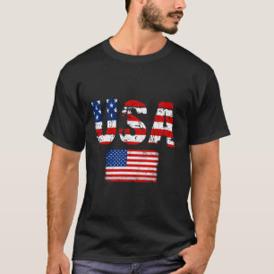 USA Flag Patriotic 4. Juli Amerika Tag des Indes T-Shirt