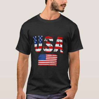 USA Flag Patriotic 4. Juli Amerika Tag des Indes T-Shirt
