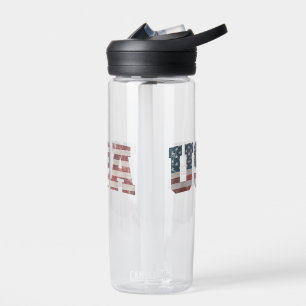 USA Flag Patriotic 4. Juli Amerika Trinkflasche