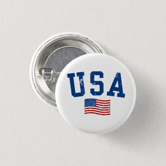 USA Flag Patriotic 4. Juli Button (Vorne & Hinten)