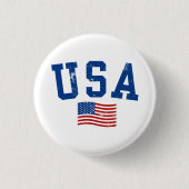USA Flag Patriotic 4. Juli Button (Vorderseite)