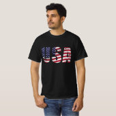 USA FLAG Patriotic 4. Juli T-Shirt (Vorne ganz)