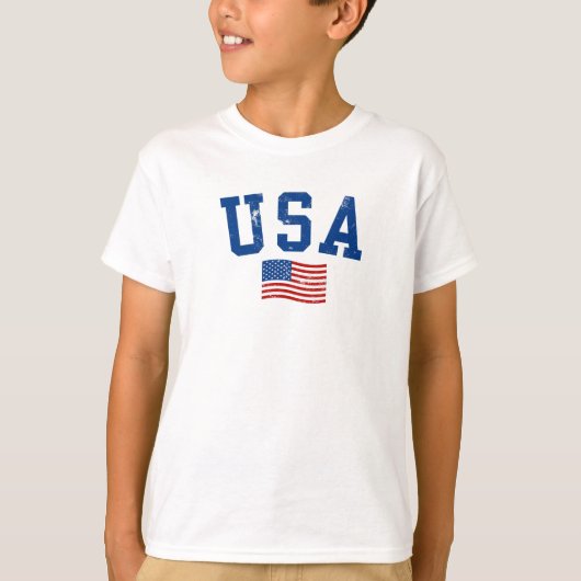 USA Flag Patriotic 4. Juli T-Shirt (Vorderseite)