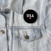 Usa flag patriotic american flag 4th of july men button (Beispiel)