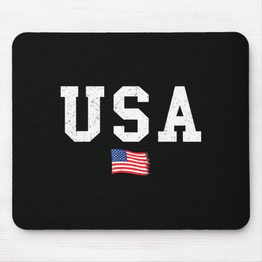Usa flag patriotic american flag 4th of july men mousepad (Vorne)