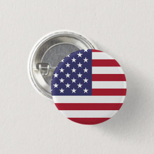 USA Flag Patriotic American Flag US Flagge Button