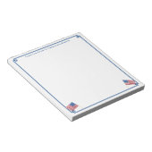USA Flag Patriotic American Personalisiert Notizblock (angewinkelt)