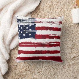 USA Flag Patriotic American Red White Blue Kissen