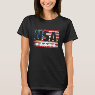 USA Flag Patriotic American T-Shirt