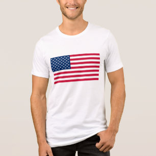 USA Flag Patriotic American Tri-Blend Shirt