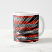 USA Flag Patriotic Fireworks Jumbo-Tasse (Vorderseite Rechts)