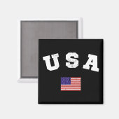 USA Flag Patriotic Magnet (Vorderseite/Rückseite)