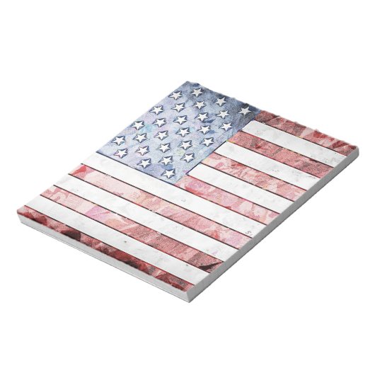 USA FLAG PATRIOTIC NOTE PAD STATIONERY NOTIZBLOCK (Rotiert)