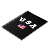 USA Flag Patriotic Notizblock (Linke Seite)