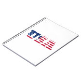 USA Flag Patriotic Notizblock (Linke Seite)